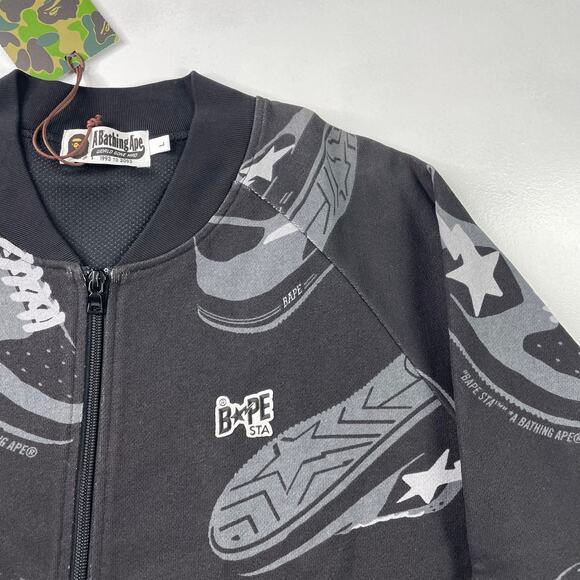 BAPE Sta Pattern Bomber Jacket Size L - Picture 4 of 11